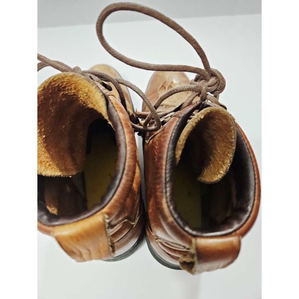 Vimtage Women's Justin Kiltie Leather Y2K Brown Boots Size 6.5 Ankle Distressed - Picture 8 of 16